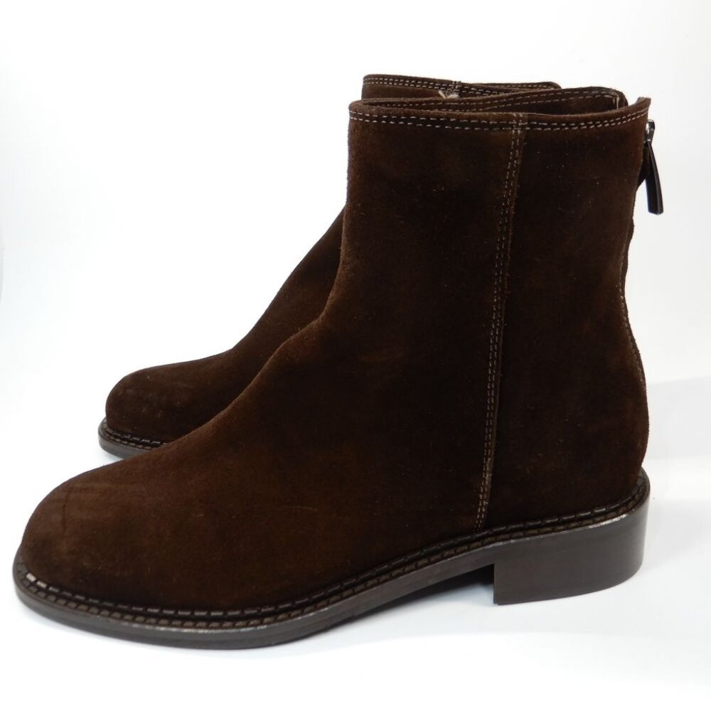 La Canadienne Selina City Dry Waterproof Bootie Boots Size 5.5 Brown Suede NEW - Picture 6 of 15